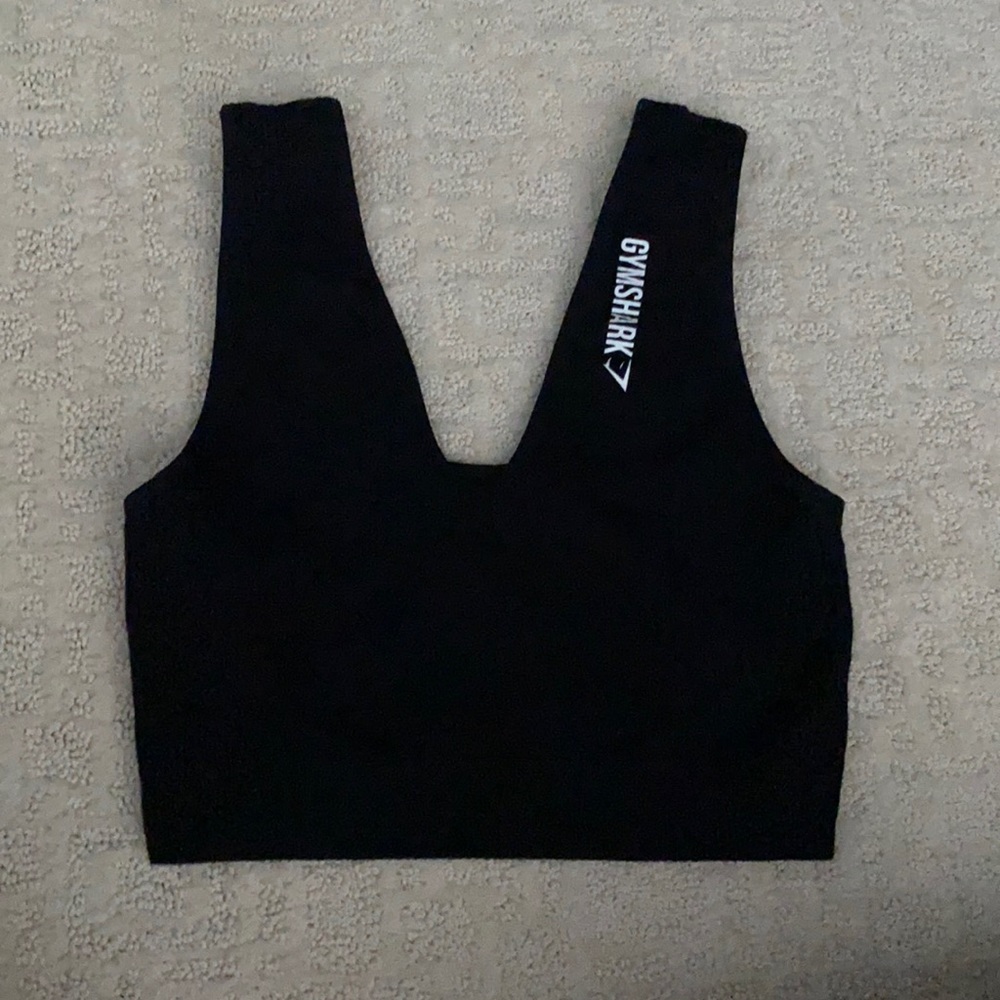 Gym shark ribbed bra/crop top